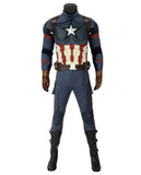 MARVEL Avengers 4: Endgame Superhero Captain America Cosplay Steven Rogers Men's Outfit