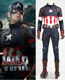 Classic Avengers: Age of Ultron Captain America Cosplay Battle Costume for Adults