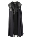 Game Of Thrones Season 8 Sansa Stark Cosplay Costume Female Halloween Cosplay Gown with Accessories