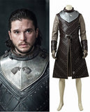 Game of Thrones Jon Snow Cosplay Costume Custom-Made Halloween Vest Coat for Men