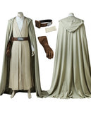 Star Wars 8 The Last Jedi Luke Skywalker Costume Men's Halloween Cosplay Robe