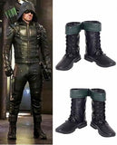 Green Arrow Season 5 Oliver Queen Cosplay Boots Halloween Cosplay Shoes for Men