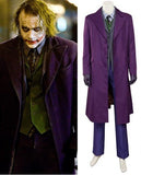 Classic Batman: Dark Knight Joker Cosplay Costume Halloween Men's Cosplay Coat Full Set